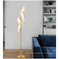 Indoor modern Hotel decoration Bird shade led standing floor lamp lampara de pie moderna